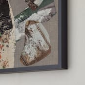 "Landau" - Art Print in Warm Gray by Misty Hughes - Frame Close-up