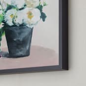 "Gift of Flowers" - Art Print in blushing by Jenny Partrite - Frame Close-up
