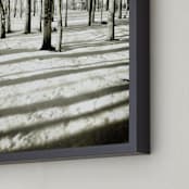 "The Relenting" - Art Print in Black by Misty Hughes - Frame Close-up