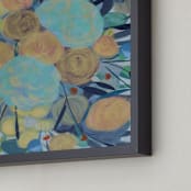 "Hello Again, You" - Art Print in Hello Blues by Debi Perkins - Frame Close-up