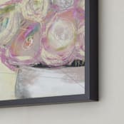 "Floral Still" - Art Print in Rose Dust by Amy Moen - Frame Close-up