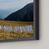 "Laundry Day #2" - Art Print in Alpine Blue Sky by CJ Kurtzman Photography - Frame Close-up