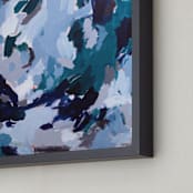 "May" - Art Print in Deep Sea Blue by Katie Craig - Frame Close-up