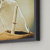 "Lost at the Beach" - Art Print in Sand and Sea by Margaret Williams - Frame Close-up