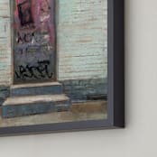 "Bedford Avenue" - Art Print in mint green by Hadas Tal - Frame Close-up