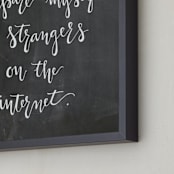 "mantra" - Art Print in Chalkboard by Marabou Design - Frame Close-up