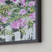 "Key West I" - Art Print in Bougainvillea by Debi Perkins - Frame Close-up
