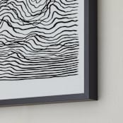 "Sentimentary" - Art Print in Onyx by Stephanie Nowotarski - Frame Close-up