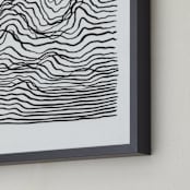 "Sentimentary" - Art Print in Onyx by Stephanie Nowotarski - Frame Close-up