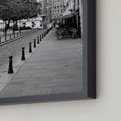 "Place Dauphine " - Art Print in Grey by Caroline Mint - Frame Close-up