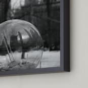 "City Sphere" - Art Print in Black and White by Mark Kirby - Frame Close-up