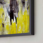"Lemon Burst" - Art Print in Lemon Yellow by Ilana Greenberg - Frame Close-up