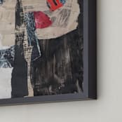 "Promethian" - Art Print in Black by Misty Hughes - Frame Close-up
