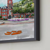 "Tillman" - Art Print in Carolina Clay Red by The Tattered Traveler - Frame Close-up