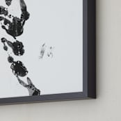 "Black Blaze" - Art Print in Black by Misty Hughes - Frame Close-up