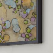 "Mindbug11" - Art Print in Golden tan by Becky Kisabeth Gibbs - Frame Close-up