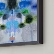 "Your Soul Is An Ocean" - Art Print in blue ocean by Lauren Packard - Frame Close-up