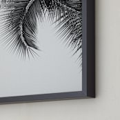 "Night in the Tropics" - Art Print in black and white by Ann Hudec - Frame Close-up