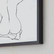 "Sketch 034" - Art Print in Black by Cecilia La Mela - Frame Close-up
