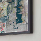"Laramie" - Art Print in Warm Gray by Misty Hughes - Frame Close-up