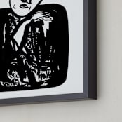 "mind over matter" - Art Print in Black Magic by Stuart Heir - Frame Close-up