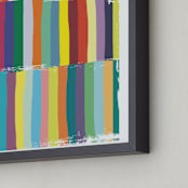 "Color Play" - Art Print in Play Green by Gaucho Works - Frame Close-up