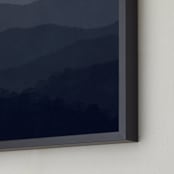 "At Home in the Mountains" - Art Print in Dusk by Dawn Jasper - Frame Close-up