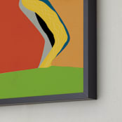"Aspens" - Art Print in Red Hills by Gaucho Works - Frame Close-up