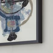"Beautiful Sorta" - Art Print in Grey by Misty Hughes - Frame Close-up