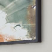 "two elements" - Art Print in dusty green by Helen Halik - Frame Close-up