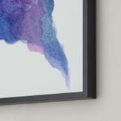 "Indigo Magenta Study" - Art Print in Indigo by Catherine Segura - Frame Close-up