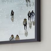 "Melancolia2" - Art Print in Grey blue by Lulaloo - Frame Close-up