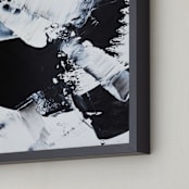 "Sketch 25" - Art Print in Black by Sara Kraus - Frame Close-up