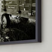 "Berlin Flyer" - Art Print in Sepia by Misty Hughes - Frame Close-up