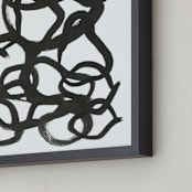 "Phosphenes 3" - Art Print in Char by Stephanie Nowotarski - Frame Close-up