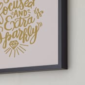 "Focused + Sparkly" - Art Print in Blush by Pinch Me Moments - Frame Close-up