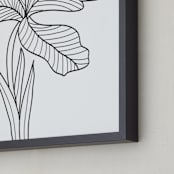 "Plant Doodle" - Art Print in black by Ramoncita - aticnomar - Frame Close-up