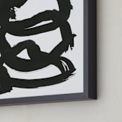 "Phosphenes 1" - Art Print in Charcoal by Stephanie Nowotarski - Frame Close-up