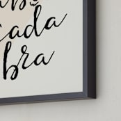 "Hocus" - Art Print in Apricot  by Marabou Design - Frame Close-up