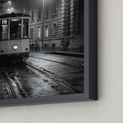 "Waiting For Ghosts" - Art Print in Foggy Black by Mark Kirby - Frame Close-up