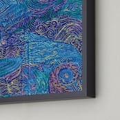 "Pastel Seas" - Art Print in Oceanic by Kanika Mathur - Frame Close-up