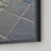 "Room For Squares" - Art Print in Slate Grey by Salina Mack - Frame Close-up