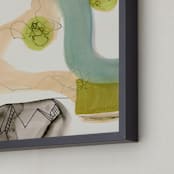 "Times Like These 2" - Art Print in Retro Colors by Amy Moen - Frame Close-up