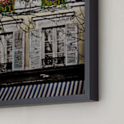 "Montmartre" - Art Print in multi colored by Katrina Leandro - Frame Close-up