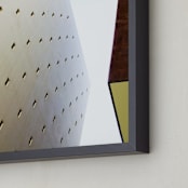 "Mid Wilshire Wall" - Art Print in light concrete by GLEAUX Art Photo Design - Frame Close-up