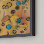 "Pseudo sweet" - Art Print in Sunset gold by Becky Kisabeth Gibbs - Frame Close-up