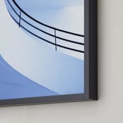 "Escape Routes #3" - Art Print in purple blue by Massimiliano Massimo Borelli - Frame Close-up