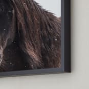 "Wildwoods" - Art Print in Wooden Browns by Leslie Le Coq - Frame Close-up
