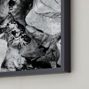 "Rock Formations 2" - Art Print in Black & White by Monica Cheng - Frame Close-up