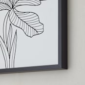 "Plant Doodle" - Art Print in black by Ramoncita - Frame Close-up